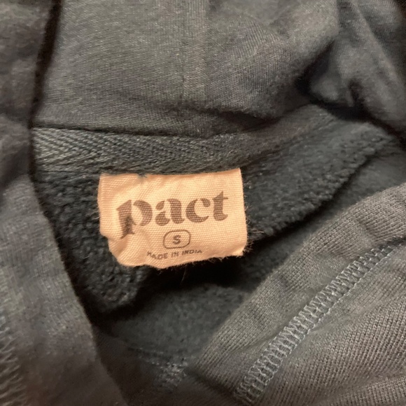 Pact 100% Organic Cotton Pullover Hoodie Unisex Size Small - Picture 5 of 12